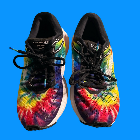 * Host Pick* Brooks Launch 5 tie dye sneakers 9.5 - Picture 1 of 6